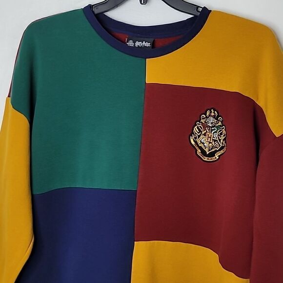 Harry Potter Hogwarts Colorblock Crewneck Sweater Size 2X - Picture 2 of 6